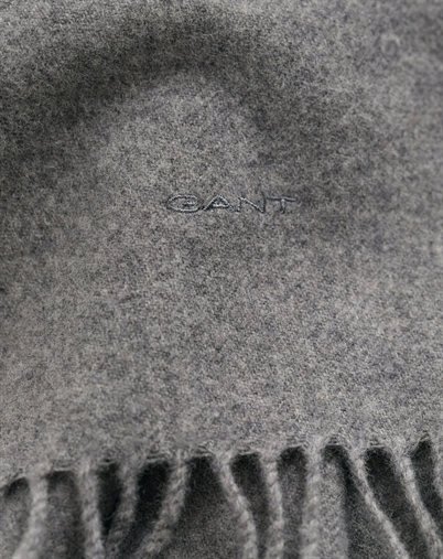 Gant - Unisex Wool Halstørklæde - Dark Grey Melange